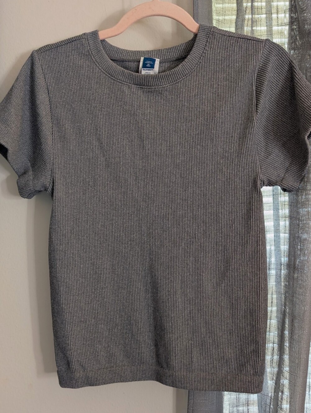 Old Navy Exhale Seamless Ribbed Crew Neck T-Shirt Size XL Tall